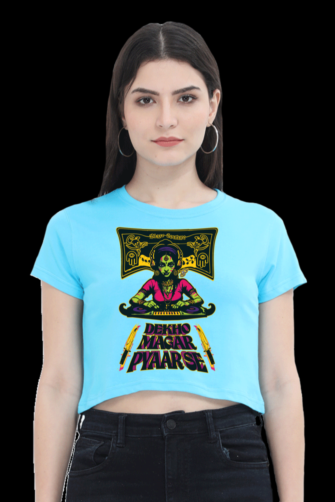 At Your Own Risk Cropped Tee