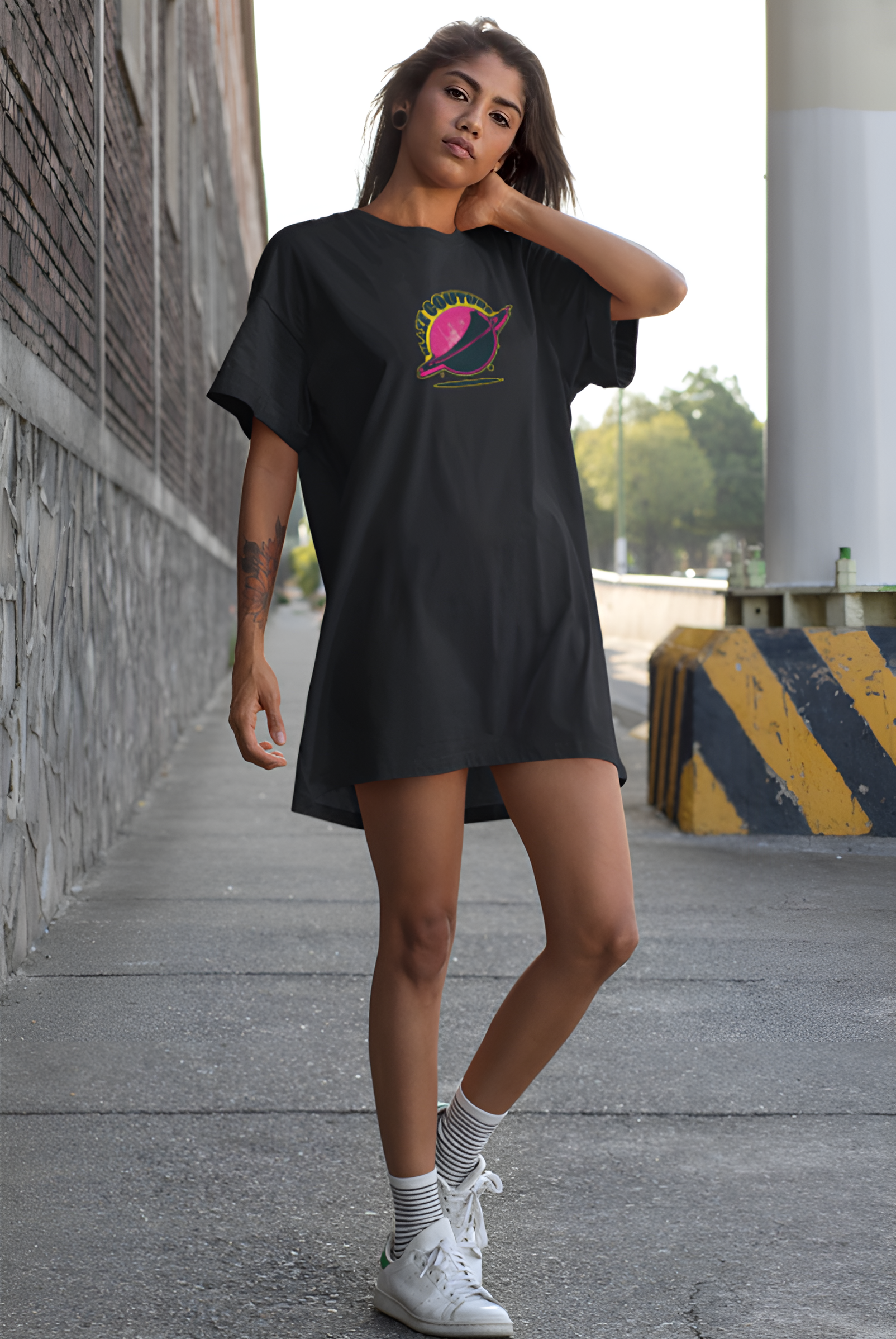 alien t shirt dress Alien T-Shirt Dress: Fun Sci-Fi Space Graphic Summer Dress