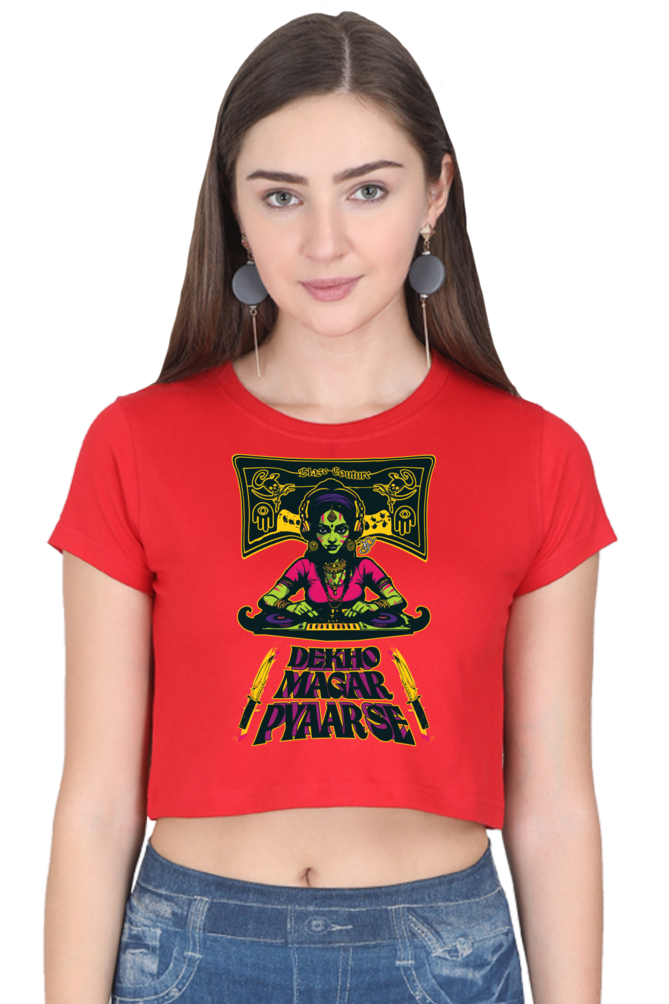 At Your Own Risk Cropped Tee