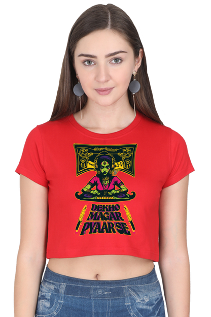 At Your Own Risk Cropped Tee