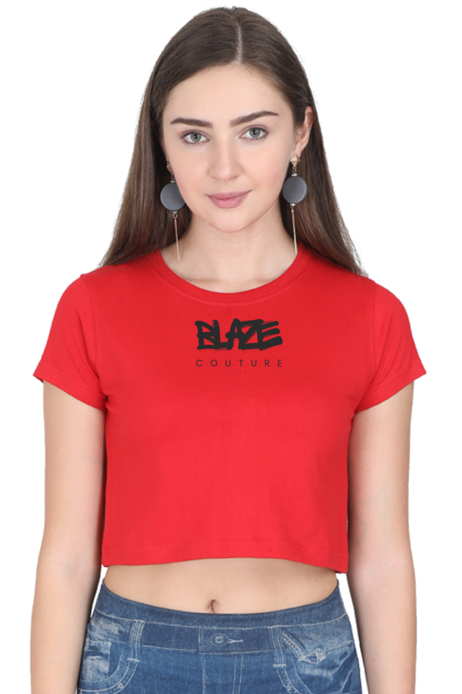 Blaze Stamped Cropped Tee