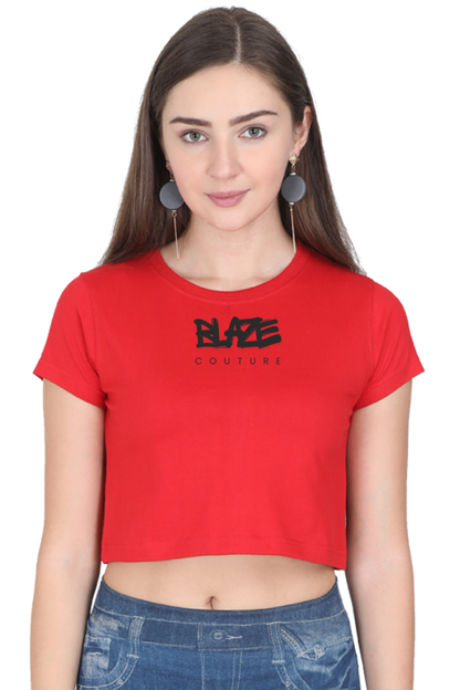 Blaze Stamped Cropped Tee