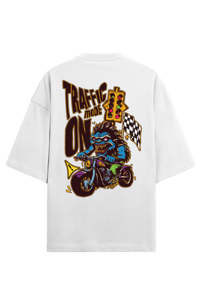 Traffic Mode On Premium Oversized Tee