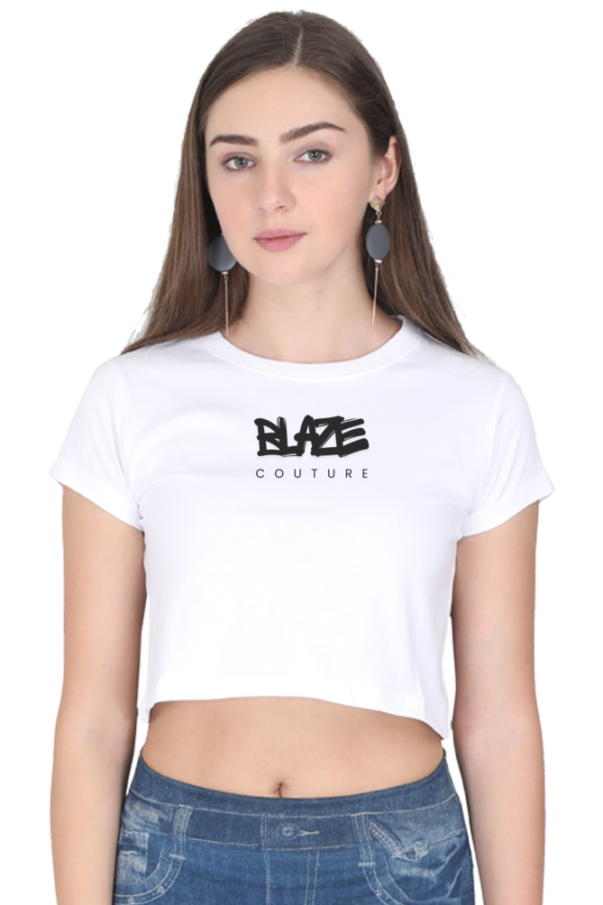 Blaze Stamped Cropped Tee