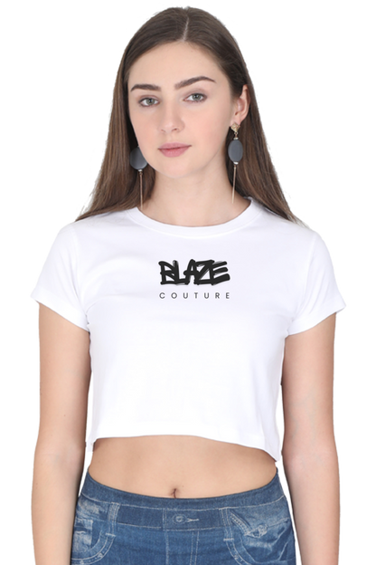 Blaze Stamped Cropped Tee