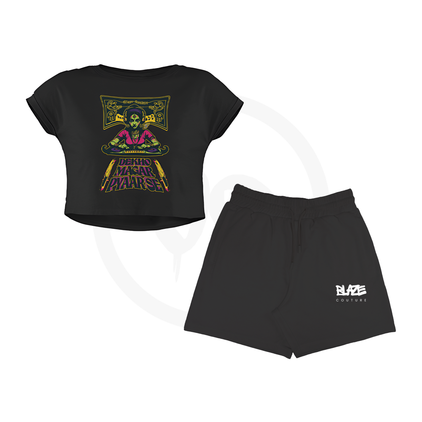 At Your Own Risk Cropped Tee Duo