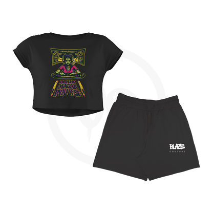 At Your Own Risk Cropped Tee Duo