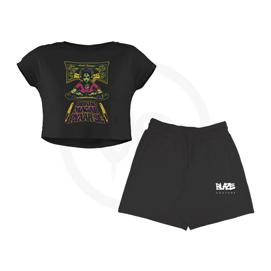 At Your Own Risk Cropped Tee Duo