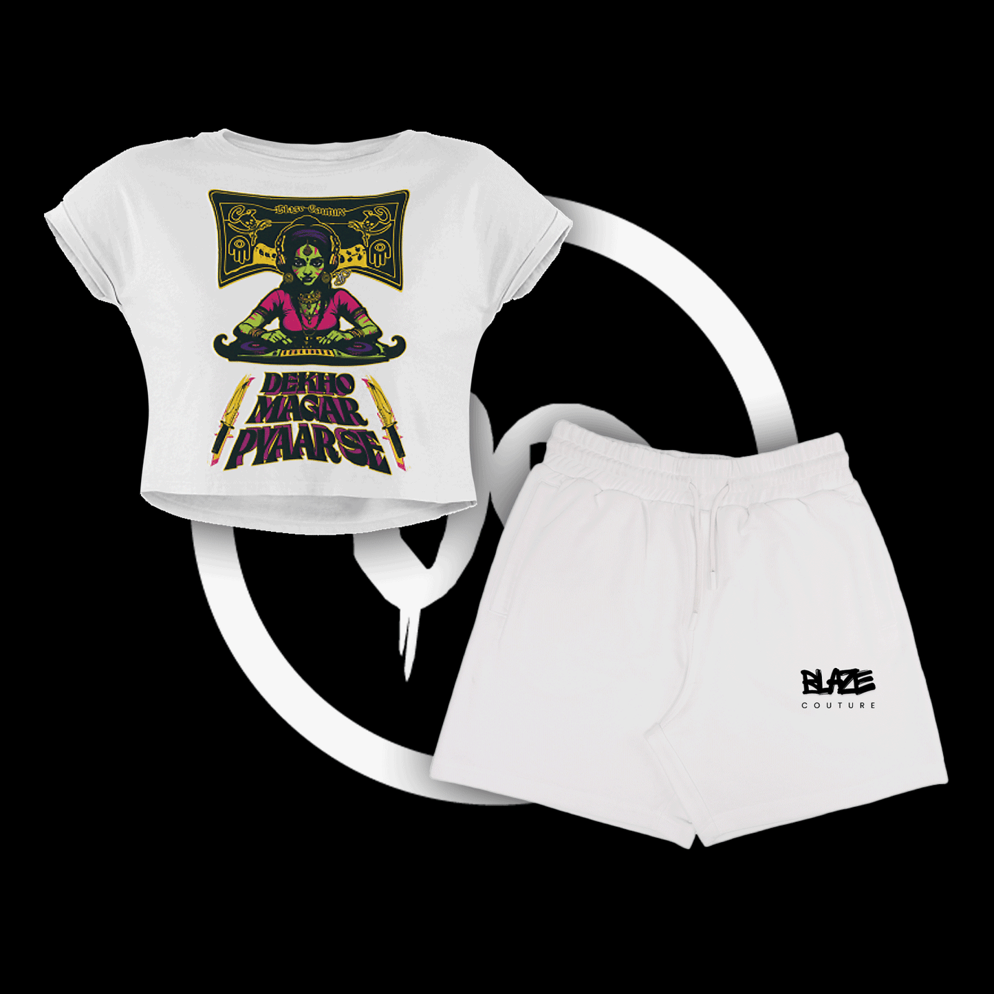 At Your Own Risk Cropped Tee Duo