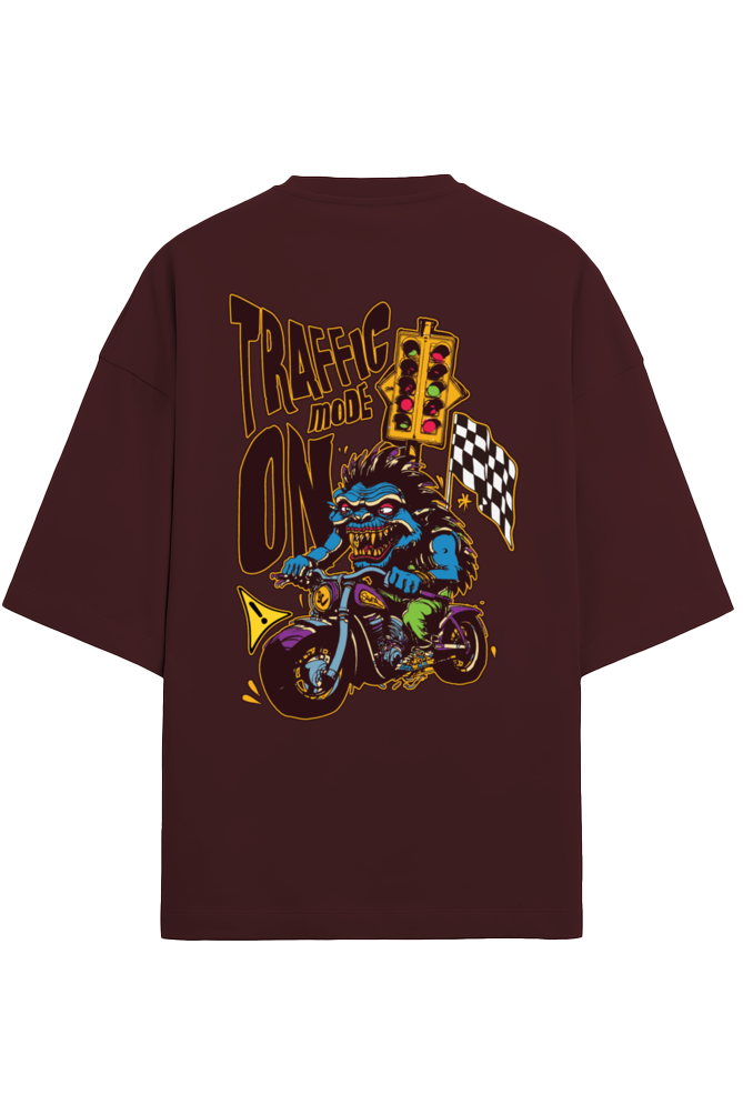 Traffic Mode On Premium Oversized Tee