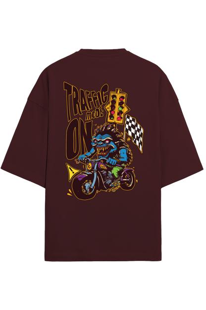 Traffic Mode On Premium Oversized Tee