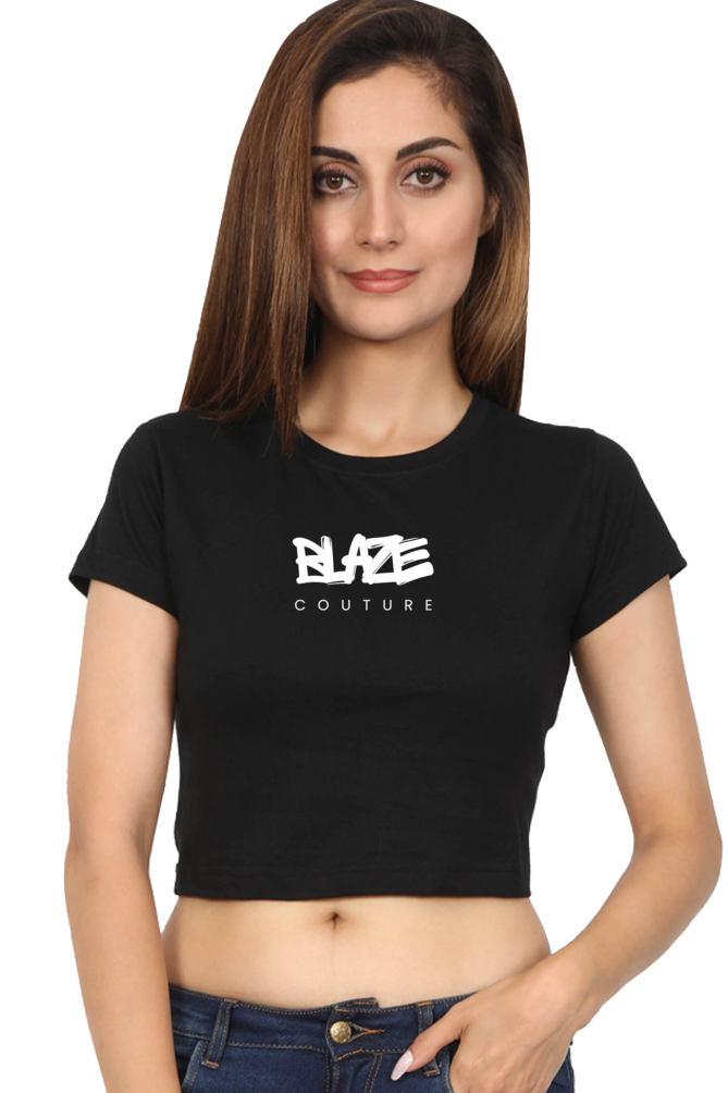 Blaze Stamped Cropped Tee