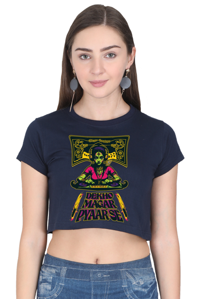 At Your Own Risk Cropped Tee