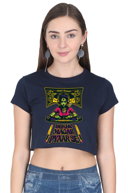 At Your Own Risk Cropped Tee