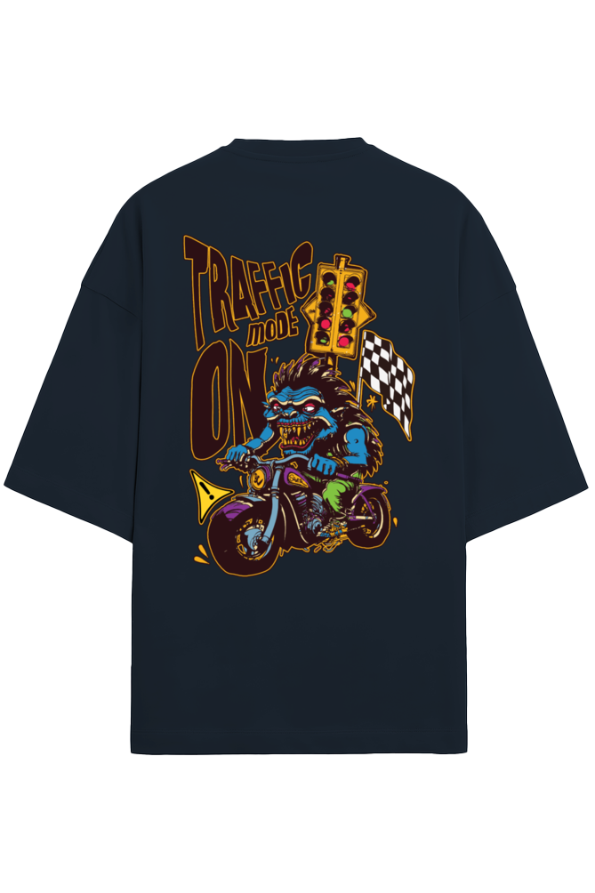 Traffic Mode On Premium Oversized Tee