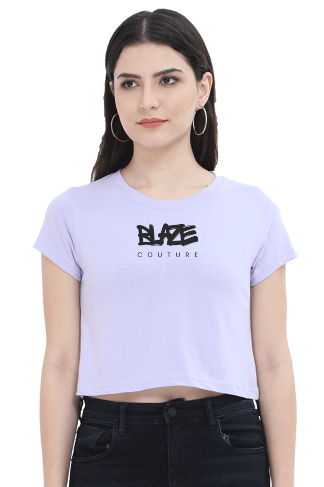 Blaze Stamped Cropped Tee