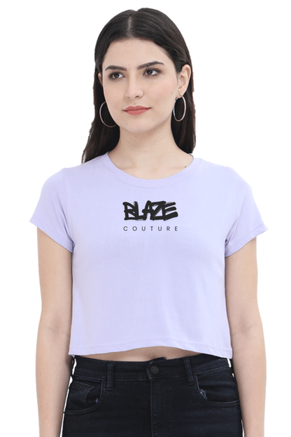 Blaze Stamped Cropped Tee