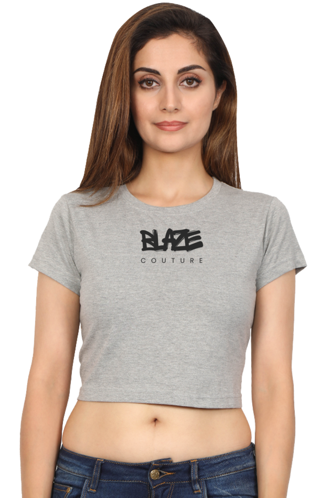 Blaze Stamped Cropped Tee