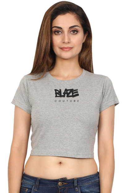 Blaze Stamped Cropped Tee
