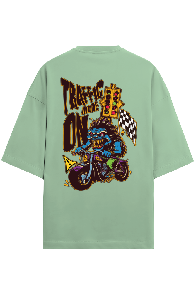 Traffic Mode On Premium Oversized Tee