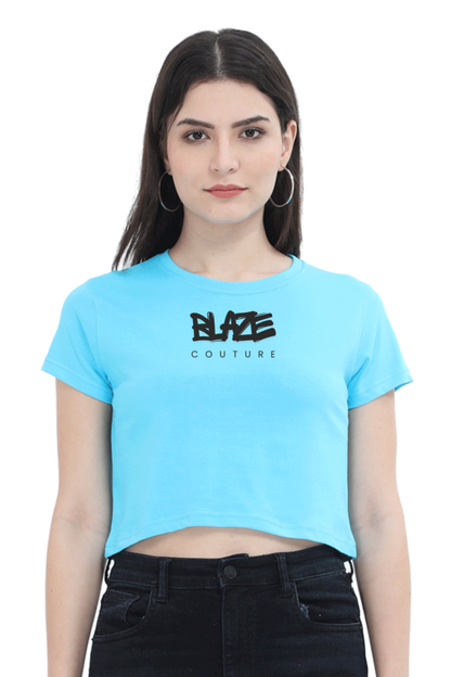 Blaze Stamped Cropped Tee