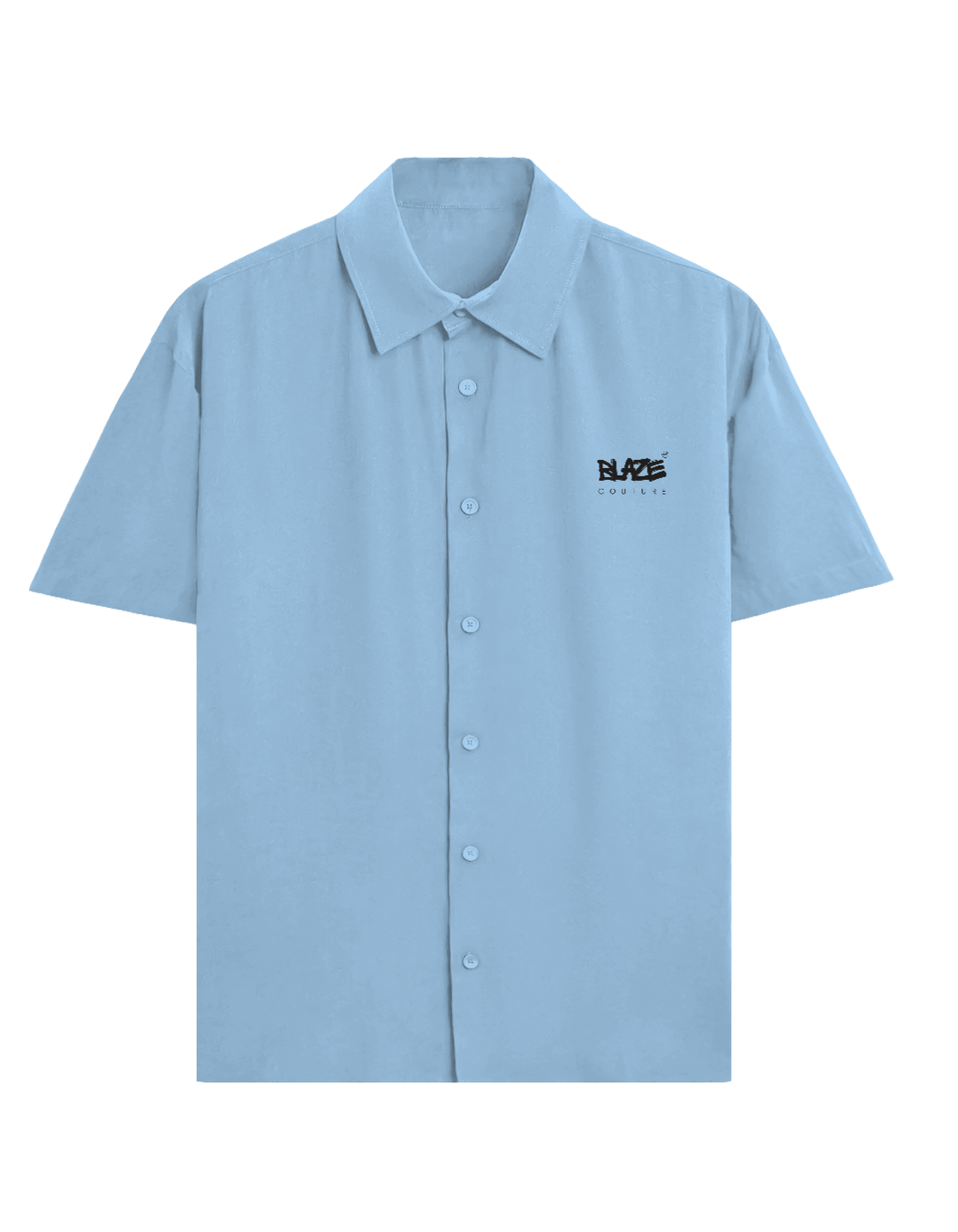 Light blue shirt with Blaze logo
