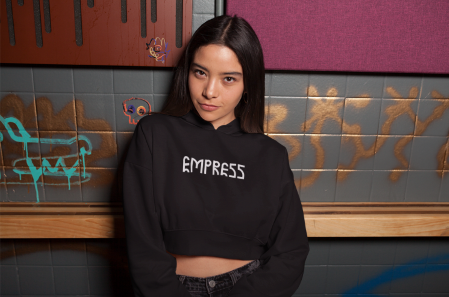 Empress Cropped Hoodie