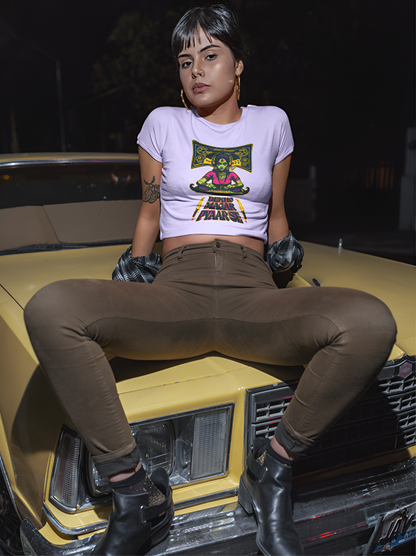 At Your Own Risk Cropped Tee