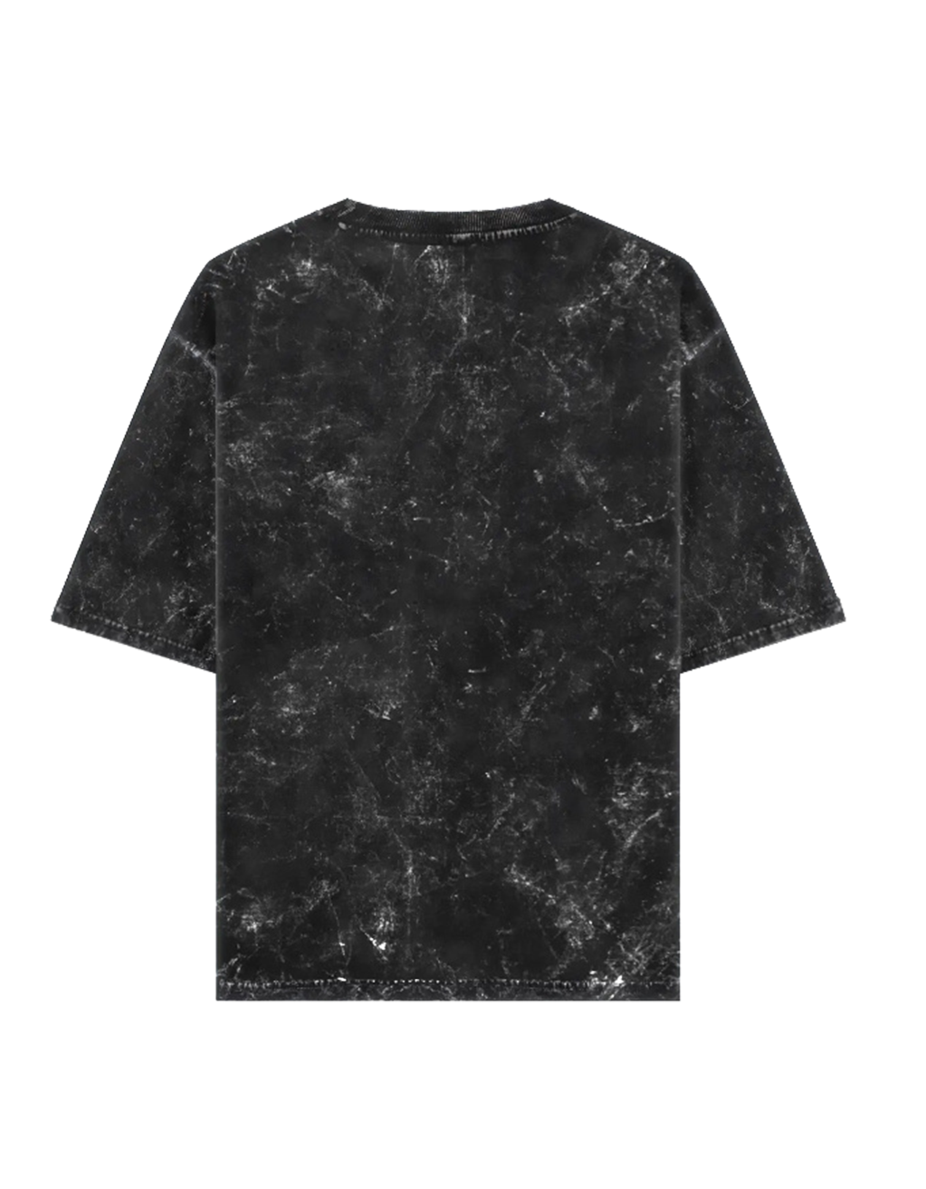 Black marble-patterned t-shirt